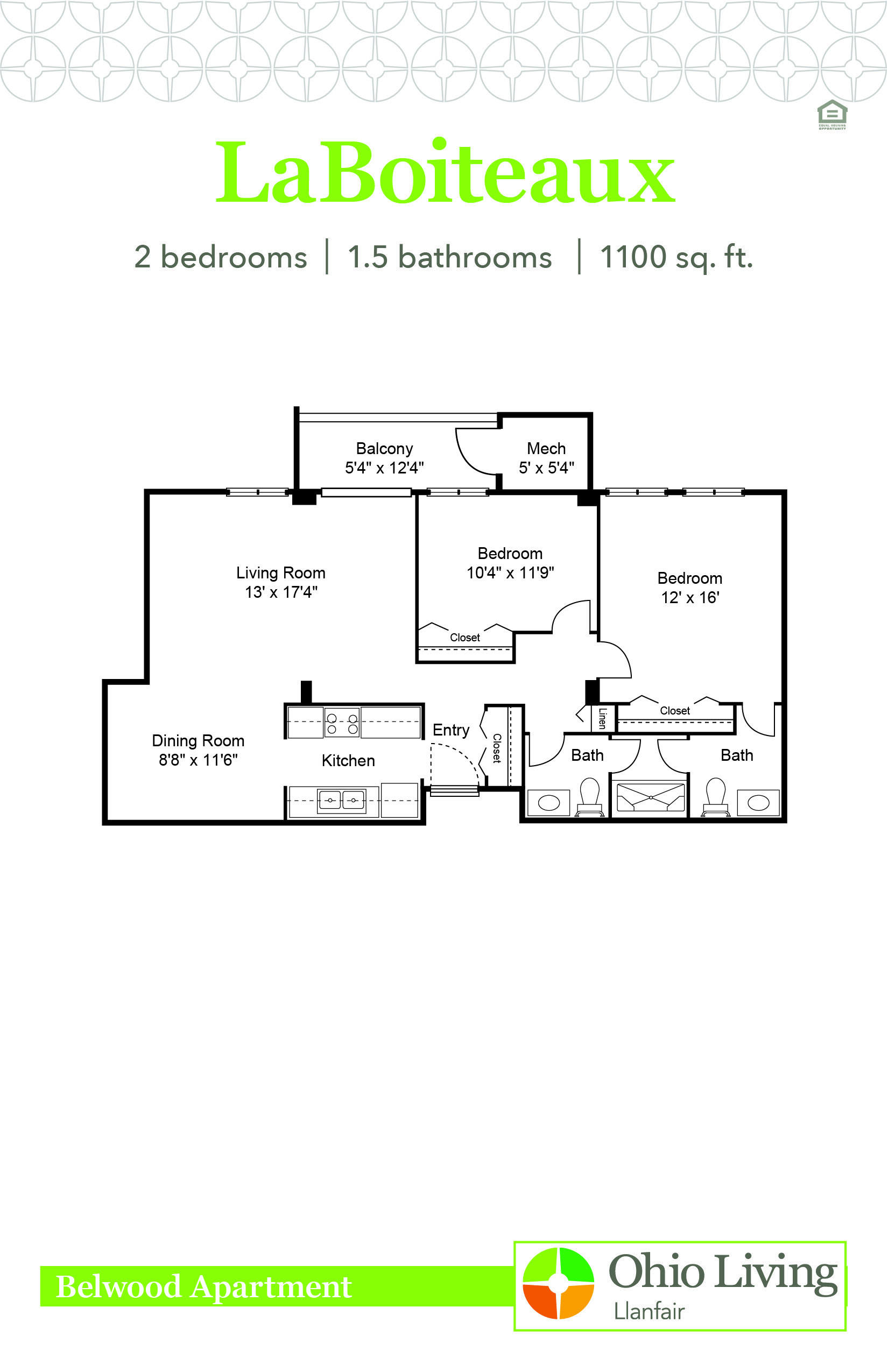 OLLF Belwood Apartment Floor Plan LaBoiteaux