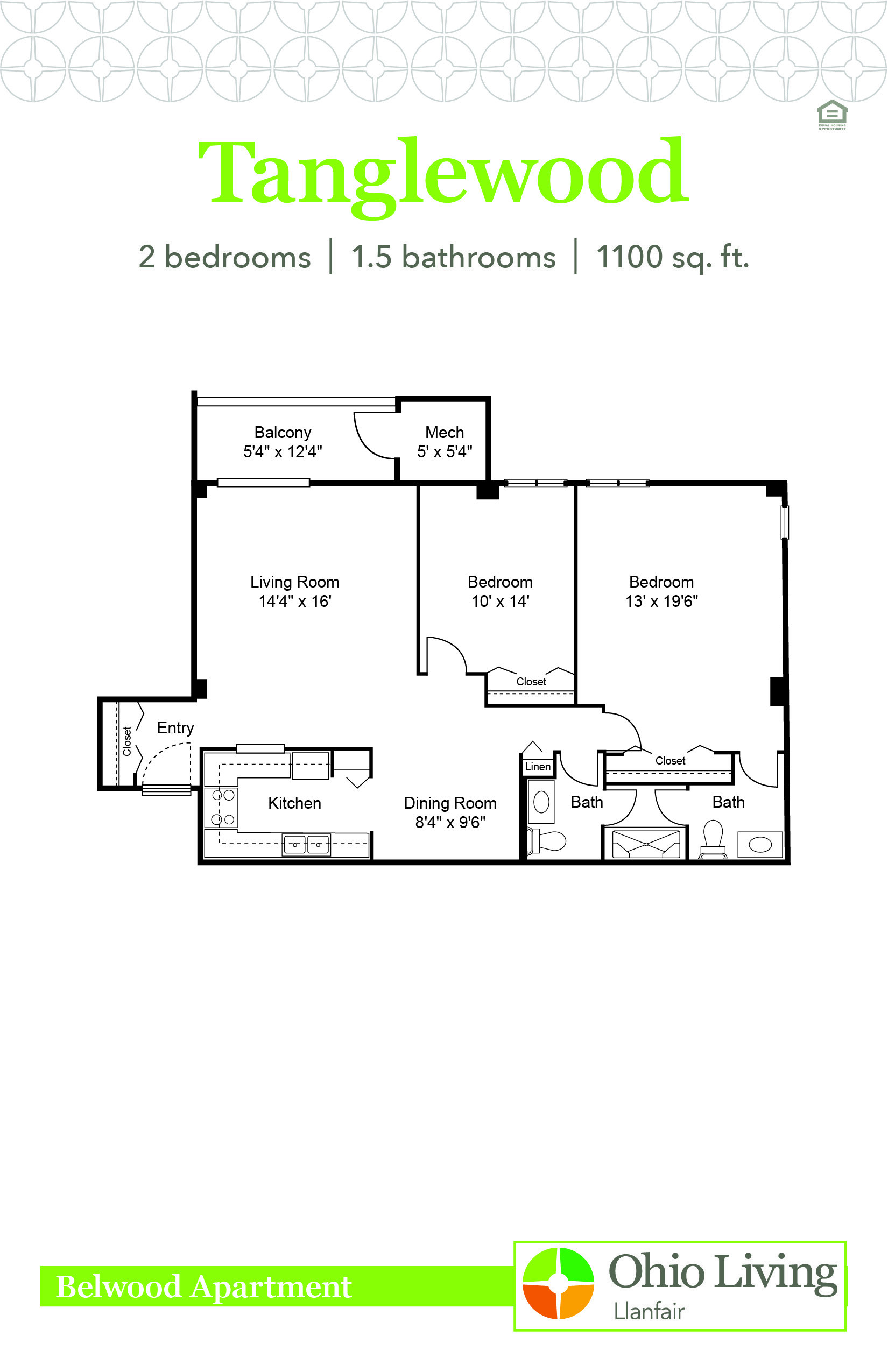 OLLF Belwood Apartment Floor Plan Tanglewood