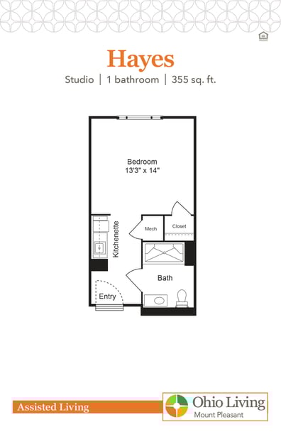 OLMP Assisted Living Floor Plan Hayes