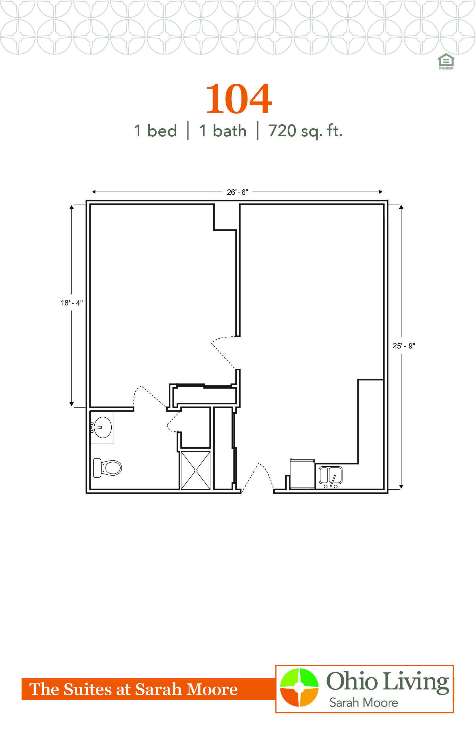 OLSM Suites Floor Plan 104