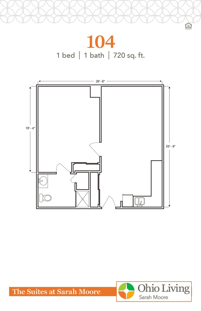 OLSM Suites Floor Plan 104