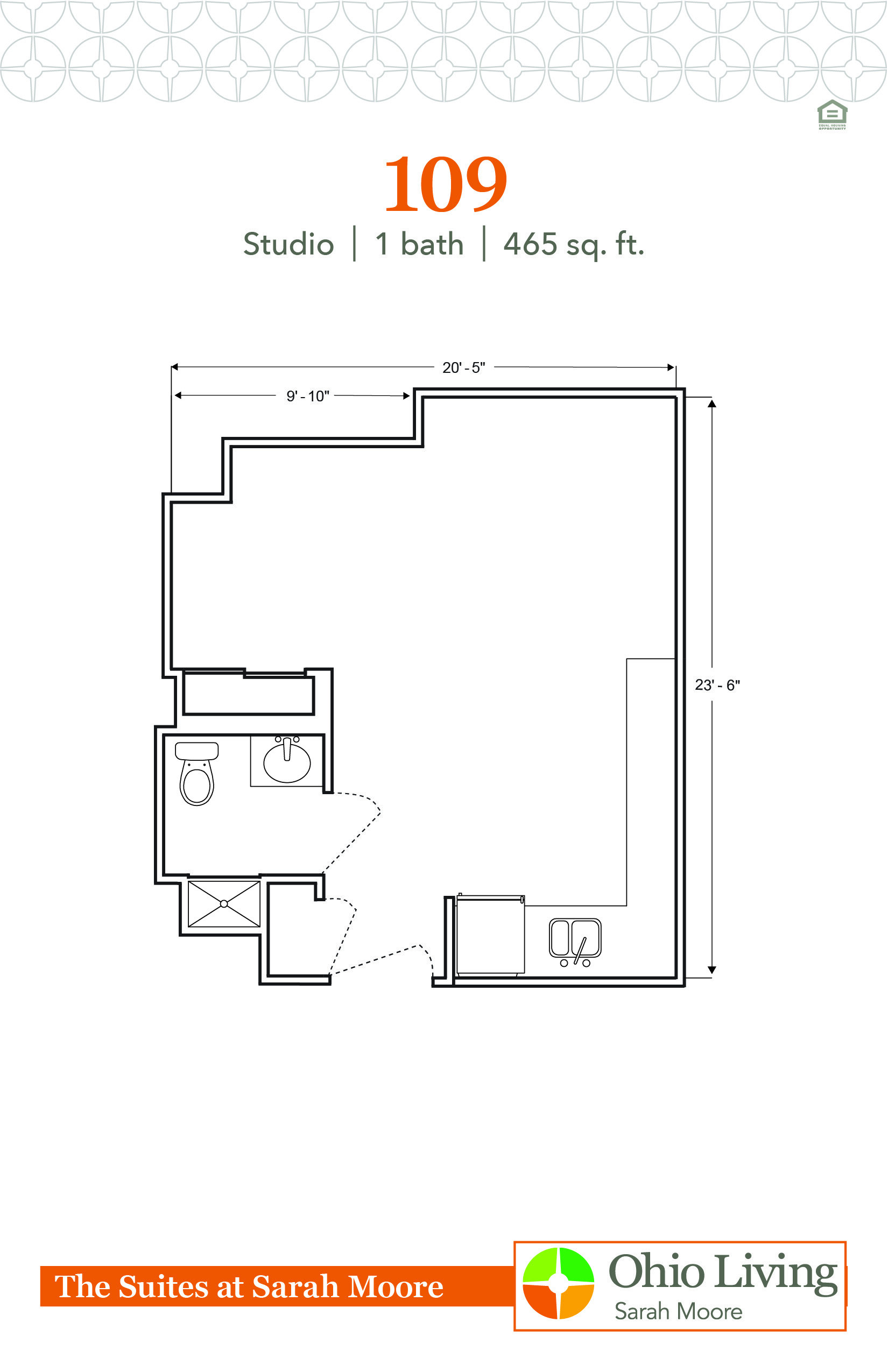 OLSM Suites Floor Plan 109