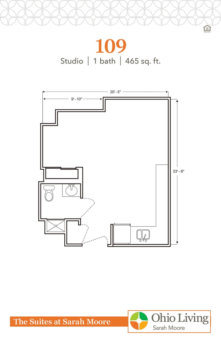 OLSM Suites Floor Plan 109