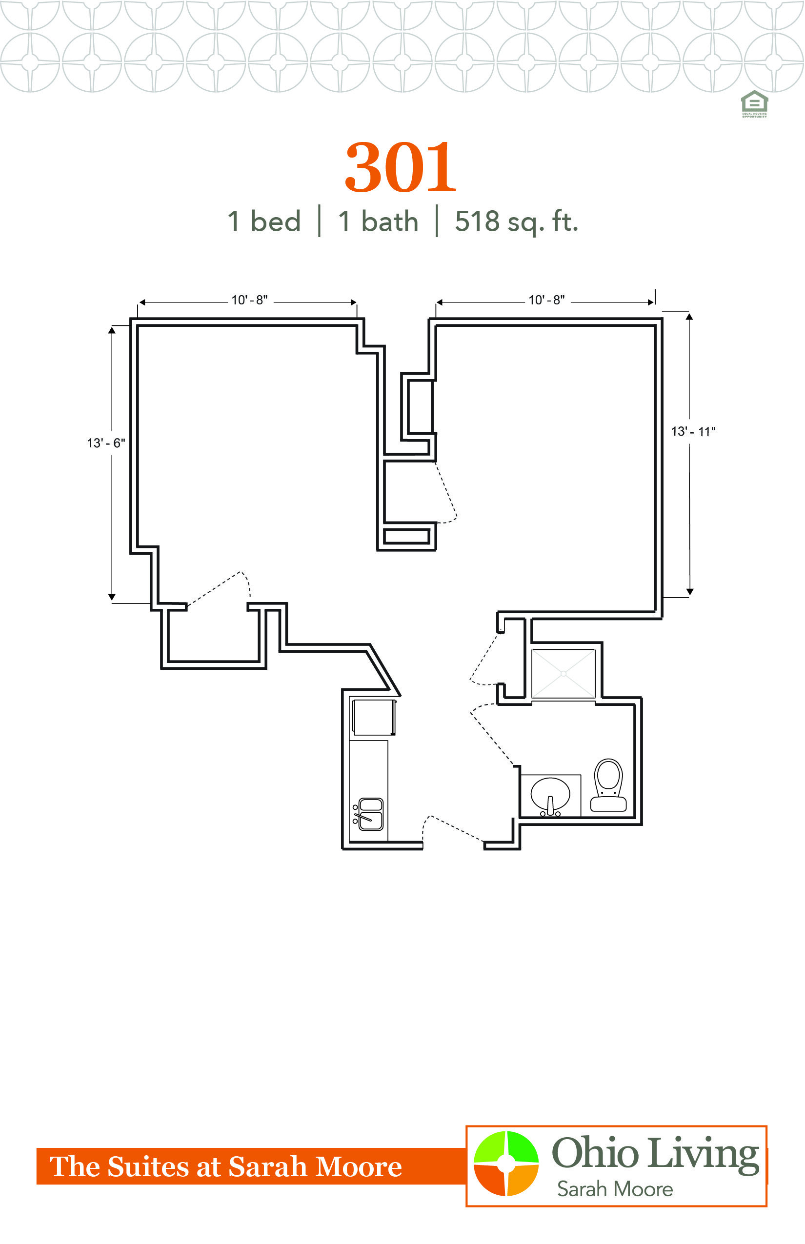 OLSM Suites Floor Plan 301