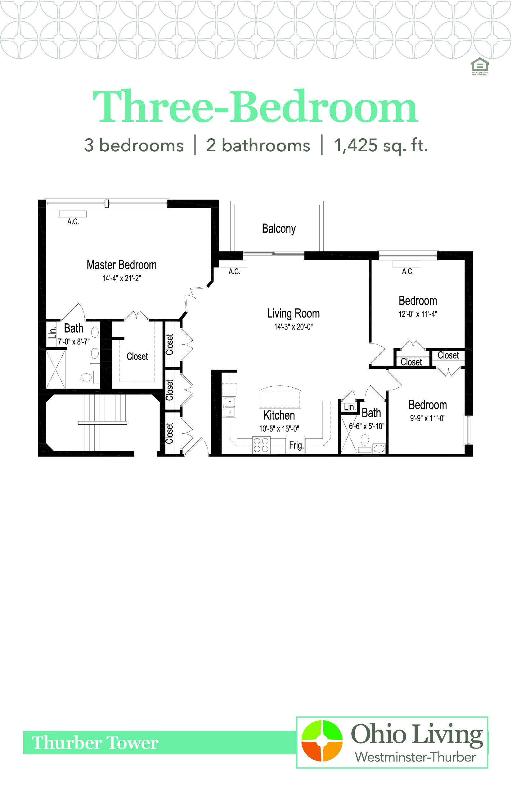 OLWT TT Floor Plan 3BR