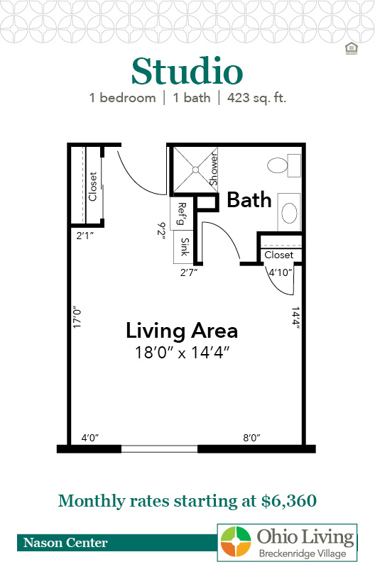 OLBV Assisted Living Floor Plans with Prices