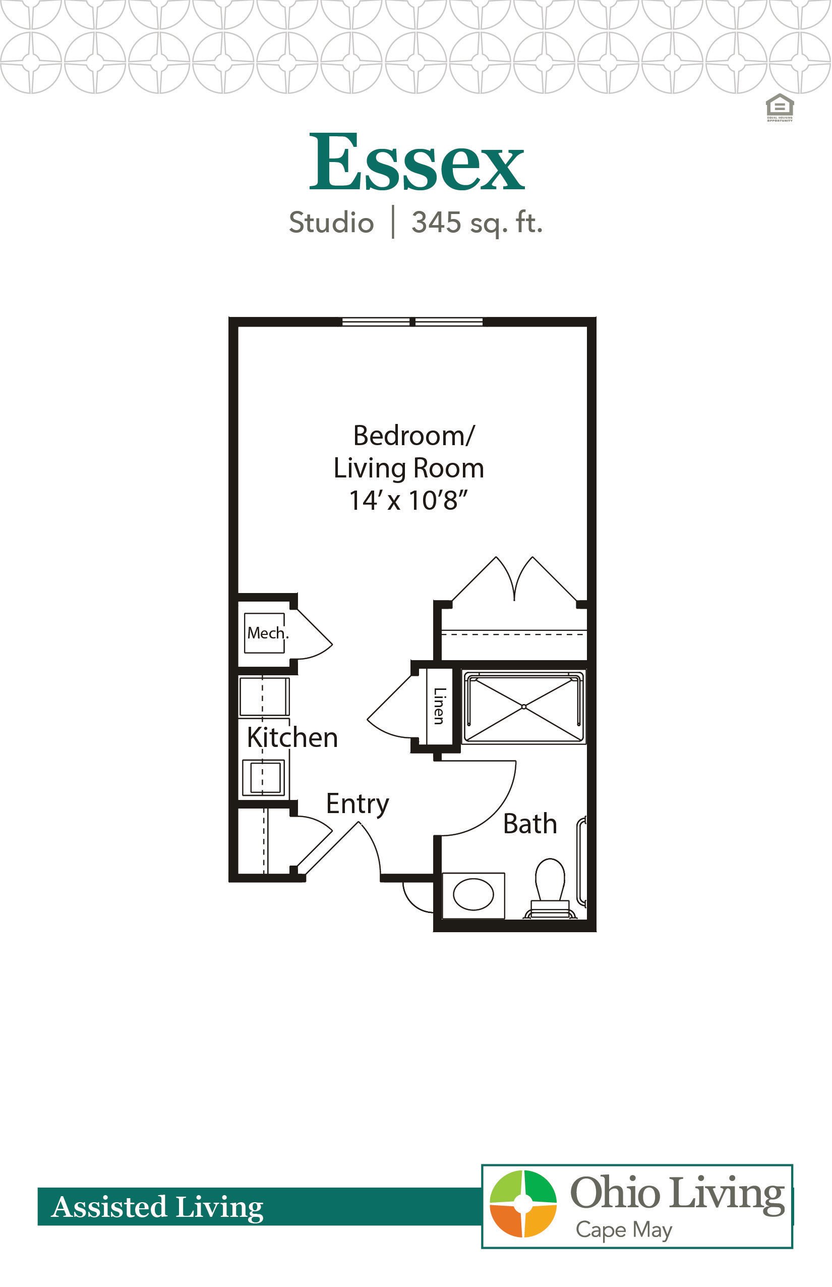 OLCM Assisted Living Floor Plan Essex
