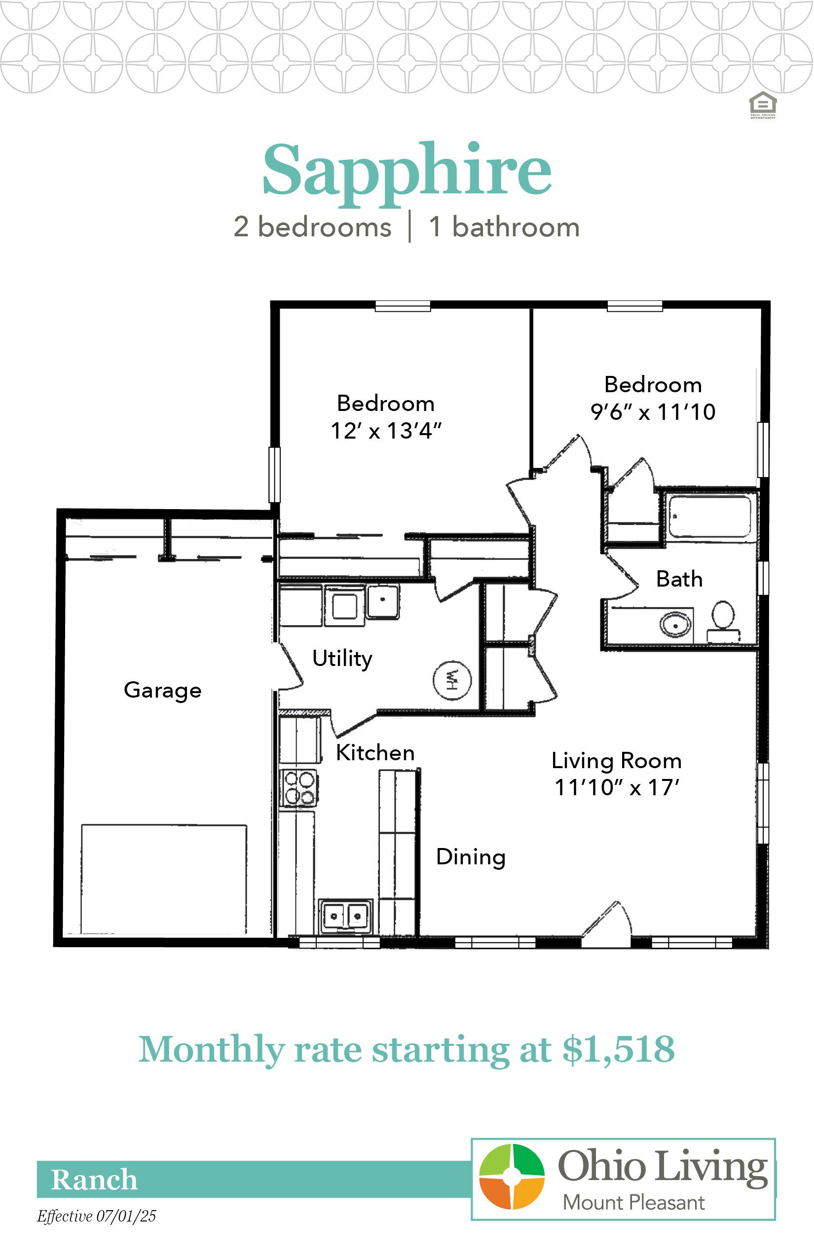 OLMP Ranch Floor Plans with Prices Sapphire