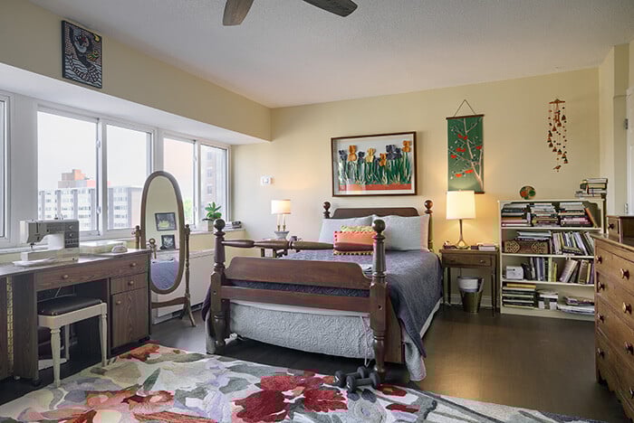 Thurber Tower Two Bedroom Apartment Bedroom